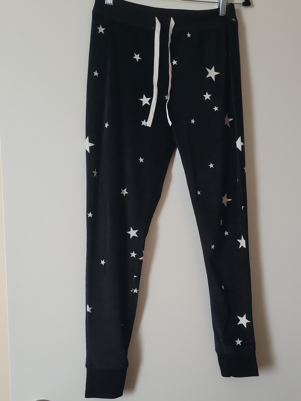 Xhilaration Black Joggers with White Star Print